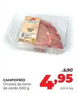Alimerka Campofrío - chuleta de lomo de cerdo oferta