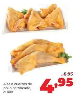 Alimerka Alas o cuartos de pollo certificado oferta