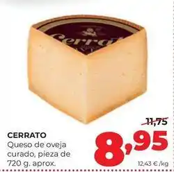 Alimerka Cerrato - queso de oveja curado oferta