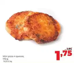 Alimerka Mini pizza 4 quesos oferta