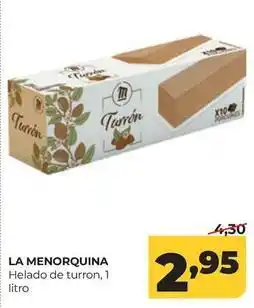 Alimerka La menorquina - helado de turron oferta