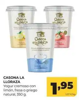 Alimerka Yogur cremoso con limon, fresa o griego natural oferta