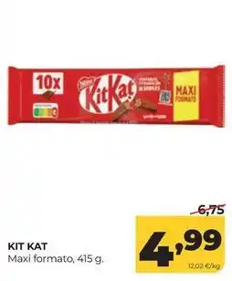 Alimerka Nestlé - kit kat maxi formato oferta