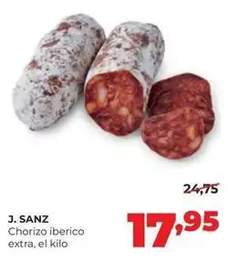 Alimerka Sanz - chorizo iberico extra oferta