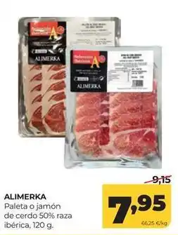 Alimerka Alimerka - paleta o jamon de cerdo 50% raza iberica oferta