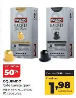 Alimerka Oquendo - café barista gran reserva o excelsor oferta