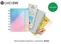 Hipercor Carchivo - pack quadern ingeniox + accessoris oferta