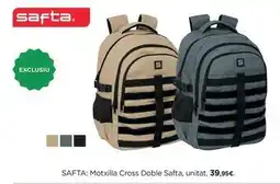 Hipercor Safta - : motxilla cross doble , unitat oferta