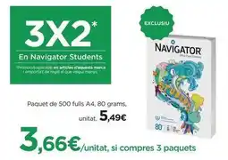 Hipercor Navigator - en navigator students oferta