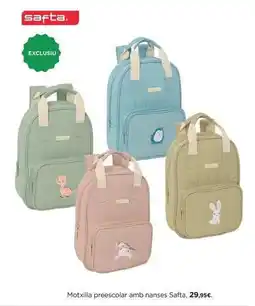 Hipercor Safta - mochila prescolar amb nasses oferta