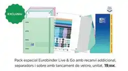 Hipercor Pack especial eurobinder oferta