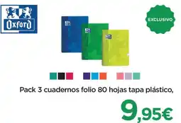El Corte Inglés Oxford cuadernos folio oferta