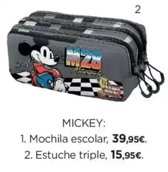 Mickey estuche triple