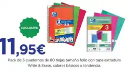 El Corte Inglés Oxford cuadernos oferta