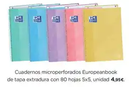 El Corte Inglés Oxford cuadernos microperforados Europeanbook oferta