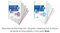 El Corte Inglés Recambio recarga oferta