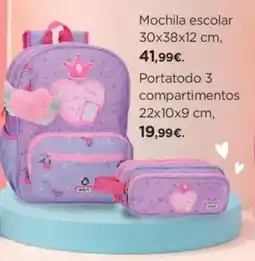 El Corte Inglés Mochila escolar oferta
