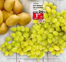Dia Supermercados Uva Blanca sin semillas oferta