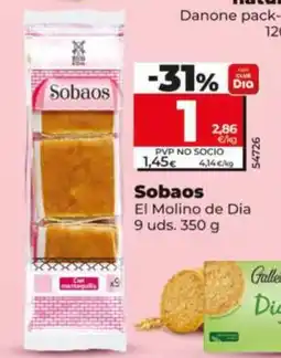 Dia Supermercados Sobaos El Molino de Dia oferta