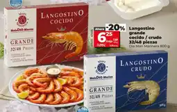 Dia Supermercados Langostino grande cocido/crudo oferta