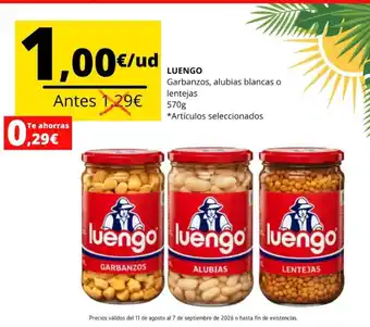 Luengo garbanzos alubias lentejas
