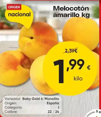 Melocotón amarillo