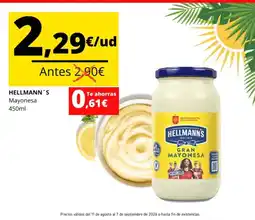 Supermercados Tu Alteza Hellmann's mayonesa oferta