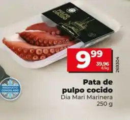 Dia Supermercados Pata de pulpo cocido oferta
