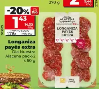 Dia Nuestra Alacena Longaniza payés extra