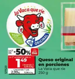Dia Supermercados La Vaca que ríe queso original oferta