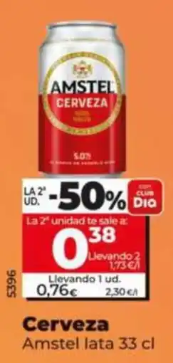 Dia Supermercados Amstel cerveza oferta
