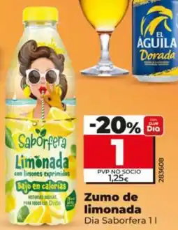 Dia Supermercados Dia Saborfera zumo de limonada oferta