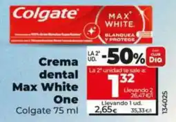 Dia Supermercados Colgate Crema dental Max White One oferta