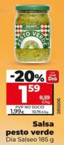 Dia Supermercados Salsa pesto verde oferta