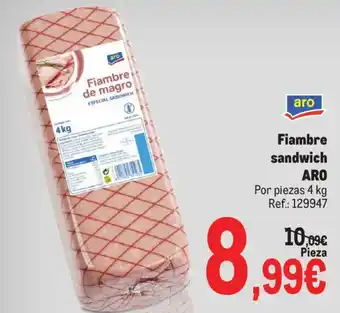Aro fiambre sandwich