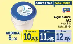 Makro Aro yogur natural oferta