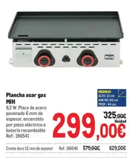 Makro MiH plancha asar gas oferta