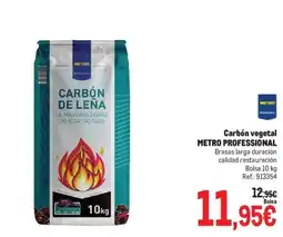 Makro Metro Professional carbón vegetal oferta