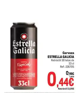 Makro Estrella Galicia Cerveza Especial oferta