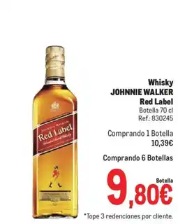 Makro Whisky Johnnie Walker Red Label oferta