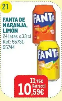 Makro Fanta de naranja, limón oferta