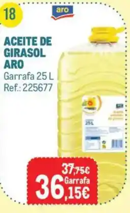 Makro Aro aceite de girasol oferta