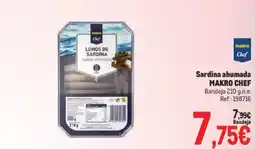 Makro makro chef lomos de sardina sabor ahumado oferta