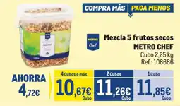 Makro Metro Chef mezcla 5 frutos secos oferta