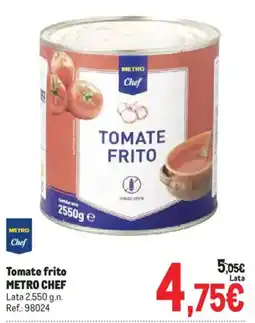 Makro Metro Chef tomate frito oferta