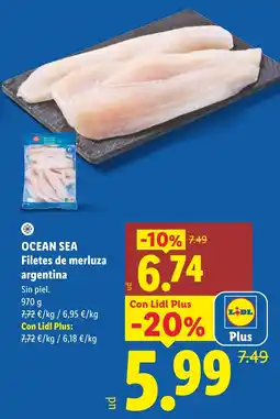 Lidl Ocean Sea filetes de merluza argentina oferta