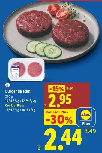 Burger de atún