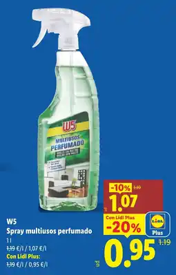 Lidl W5 spray multiusos perfumado oferta