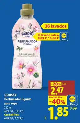 Lidl Doussy Perfumador líquido para ropa oferta