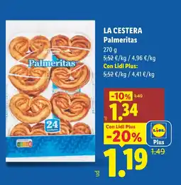 Lidl La Cestera palmeritas oferta